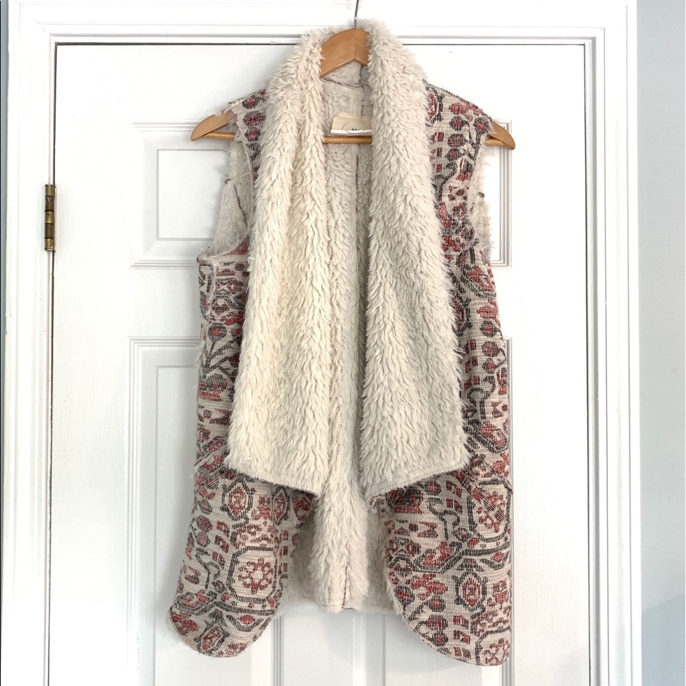 gorgeous anthropologie hei hei sherpa vest